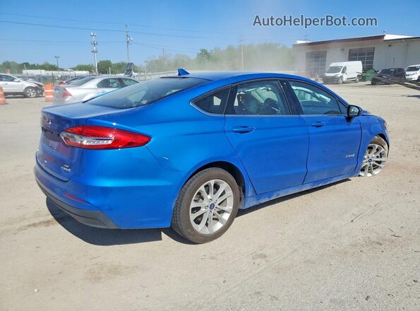 3FA6P0LU7KR185015 2019 FORD FUSION Синий Задняя правая четверть