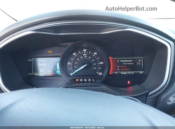 3FA6P0LU7KR253054 2019 FORD FUSION HYBRID Gray Հետևի նստատեղերի տեսք