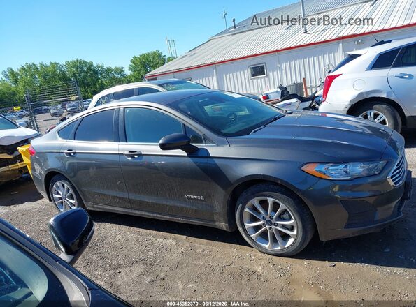 3FA6P0LU7KR253054 2019 FORD FUSION HYBRID Gray Սալոնի հետևի տեսք