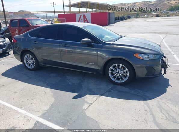 3FA6P0LU7KR268881 2019 FORD FUSION HYBRID Gray Вид задньої частини салону
