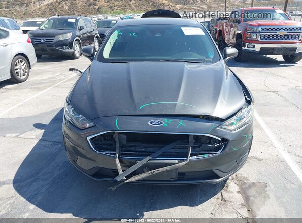 3FA6P0LU7KR268881 2019 FORD FUSION HYBRID Gray Вид щитка приладів