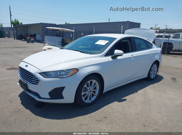 3FA6P0LU7LR172024 2020 FORD FUSION White წინა მარცხენა ხედი სამი მეოთხედიდან