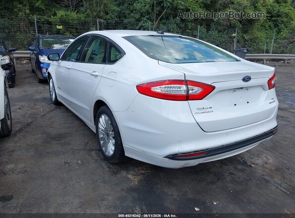 3FA6P0LU8GR169929 2016 FORD FUSION HYBRID White Trasero izquierdo