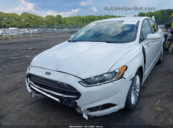 3FA6P0LU8GR169929 2016 FORD FUSION HYBRID White Vista tres cuartos delantera izquierda