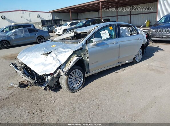 3FA6P0LU8GR305007 2016 FORD FUSION HYBRID Silver Առջևի ձախ երեք քառորդ տեսարան