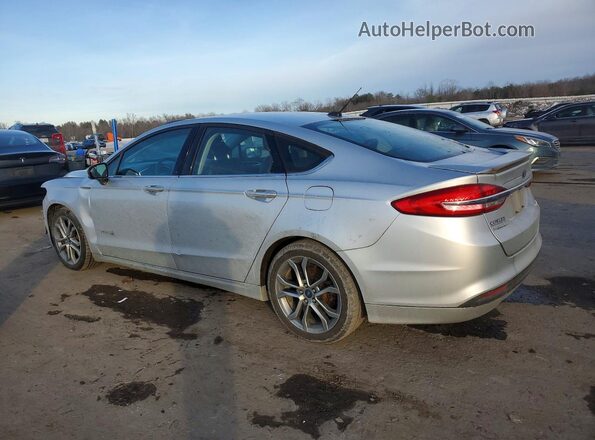 3FA6P0LU8HR285441 2017 FORD FUSION Silver Rear left