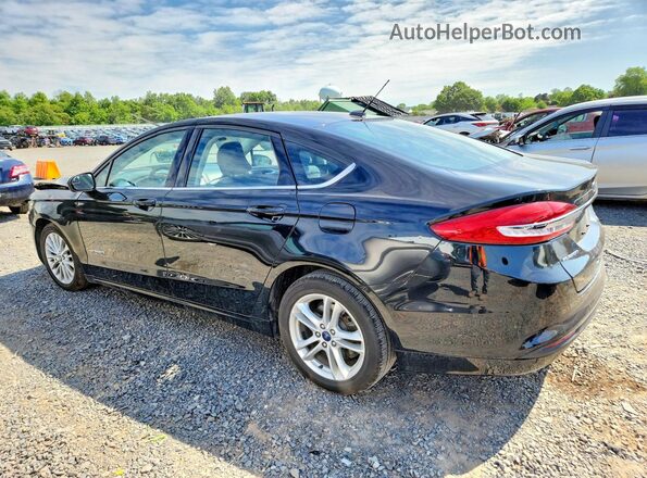 3FA6P0LU8JR152622 2018 FORD FUSION Black Հետևի ձախ