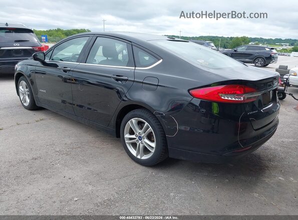 3FA6P0LU8JR248332 2018 FORD FUSION HYBRID Black Հետևի ձախ