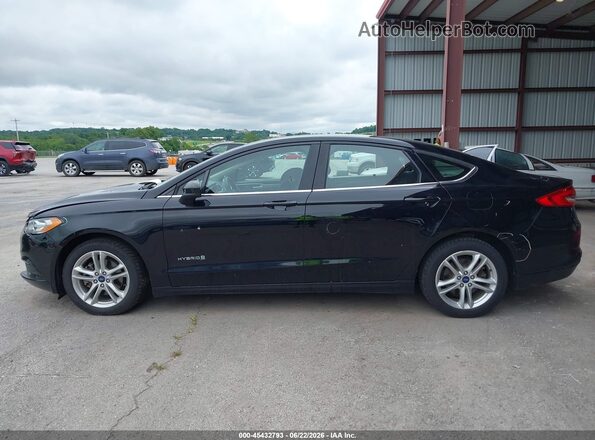 3FA6P0LU8JR248332 2018 FORD FUSION HYBRID Black Սալոնի 360 աստիճան տեսք