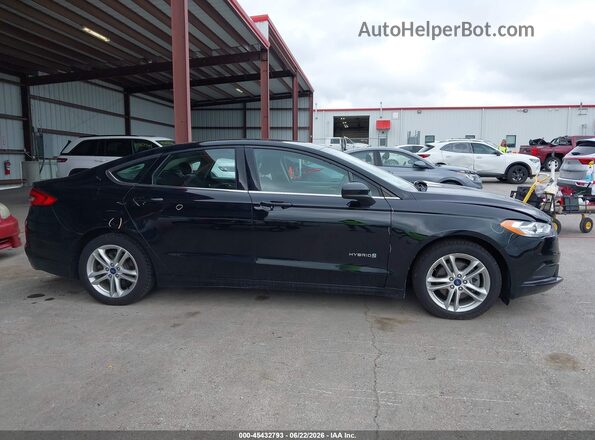 3FA6P0LU8JR248332 2018 FORD FUSION HYBRID Black Սալոնի հետևի տեսք