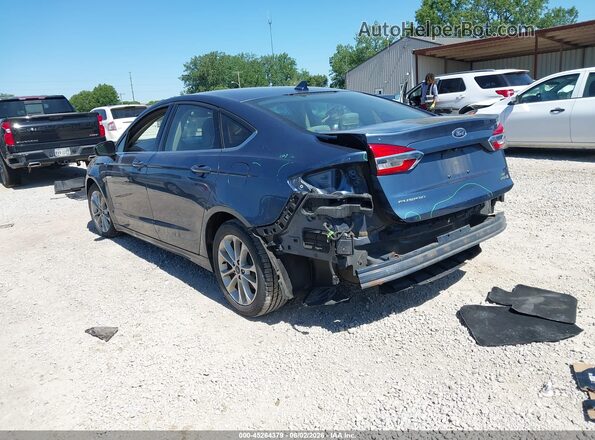 3FA6P0LU8KR125566 2019 FORD FUSION HYBRID Blue Rear left