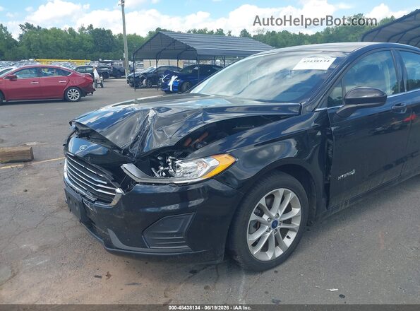 3FA6P0LU8KR258148 2019 FORD FUSION HYBRID Black Դիմացի տեսք