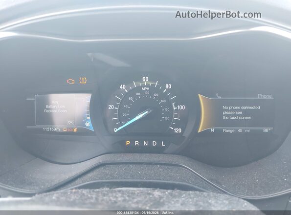 3FA6P0LU8KR258148 2019 FORD FUSION HYBRID Black Հետևի նստատեղերի տեսք