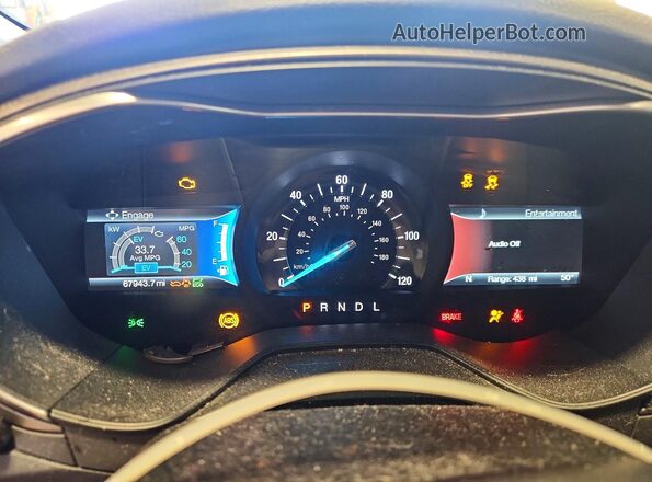 3FA6P0LU8LR159122 2020 FORD FUSION Charcoal Instrument cluster view