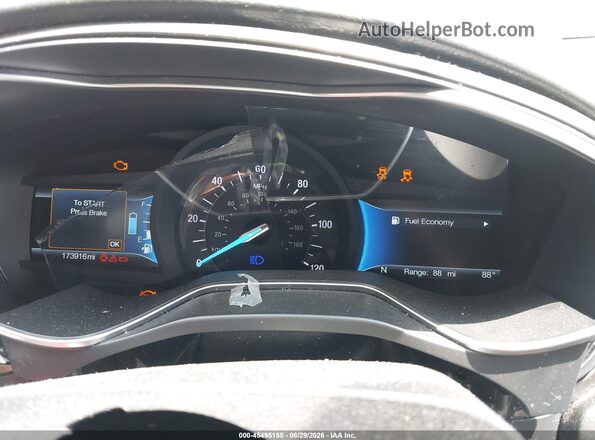 3FA6P0LU9HR235146 2017 FORD FUSION HYBRID Black Widok tylnych siedzeń