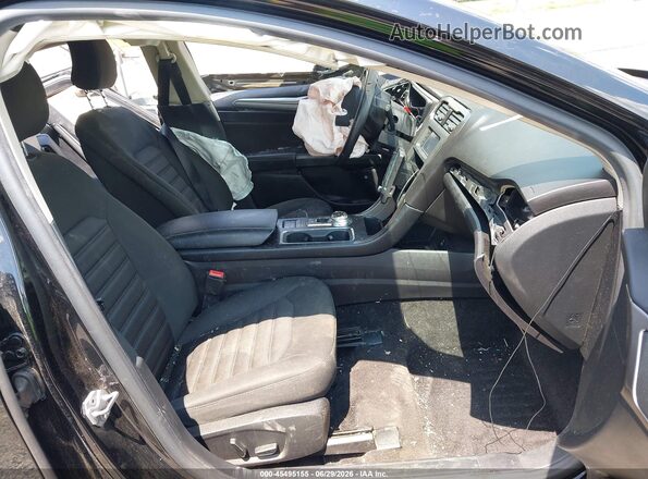 3FA6P0LU9HR235146 2017 FORD FUSION HYBRID Black Widok wnętrza z przodu