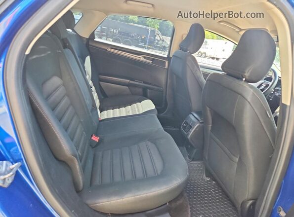 3FA6P0LU9HR356453 2017 FORD FUSION Синий Вид задних сидений