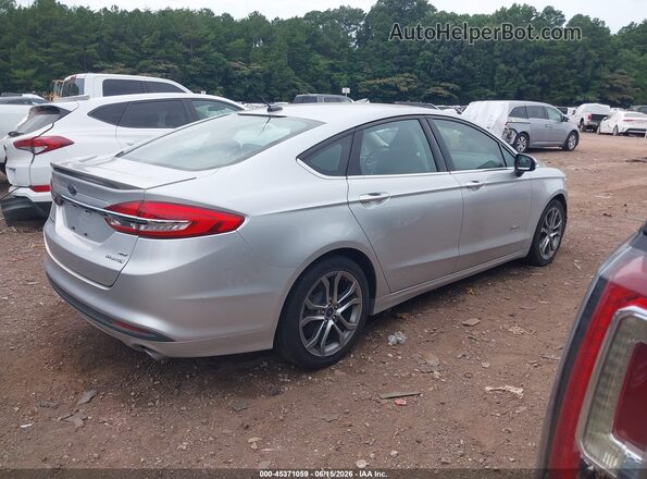 3FA6P0LU9HR387184 2017 FORD FUSION HYBRID Silver უკანა მარჯვენა