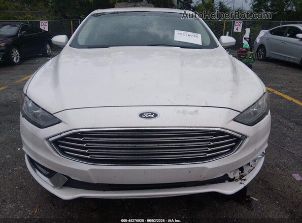 3FA6P0LU9JR107236 2018 FORD FUSION HYBRID White Вид щитка приладів