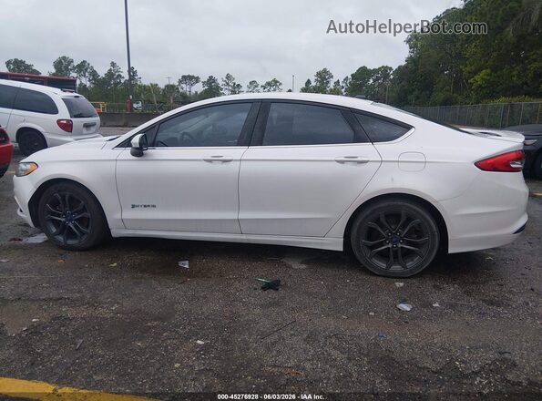 3FA6P0LU9JR107236 2018 FORD FUSION HYBRID White Панорамний вид салону 360°