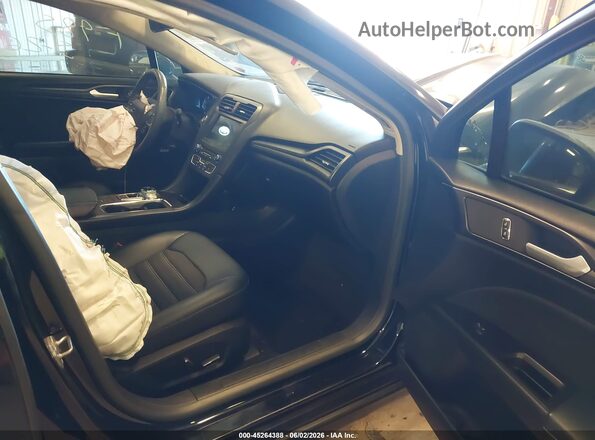 3FA6P0LU9JR180350 2018 FORD FUSION HYBRID Black Front interior view