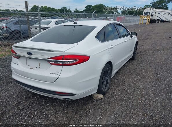 3FA6P0LU9JR248694 2018 FORD FUSION HYBRID Белый Задняя правая четверть