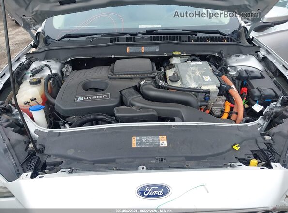 3FA6P0LU9KR108033 2019 FORD FUSION HYBRID Silver Rear view
