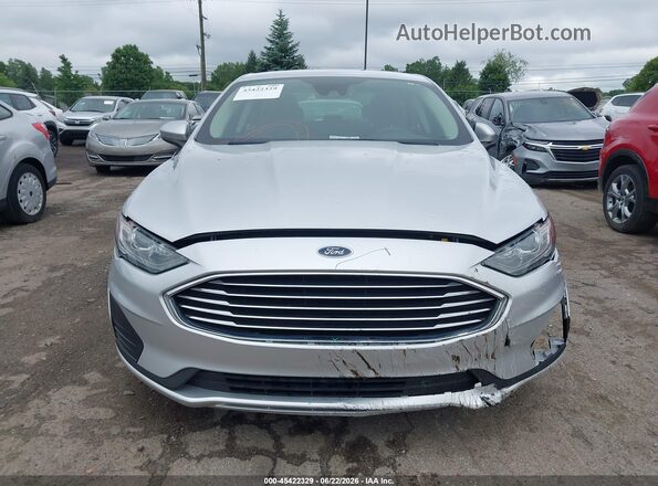 3FA6P0LU9KR108033 2019 FORD FUSION HYBRID Silver Instrument cluster view