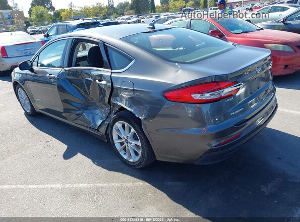 3FA6P0LU9KR208827 2019 FORD FUSION HYBRID Серый Задняя левая четверть