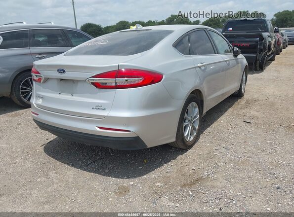 3FA6P0LU9KR242783 2019 FORD FUSION HYBRID Silver Rear right