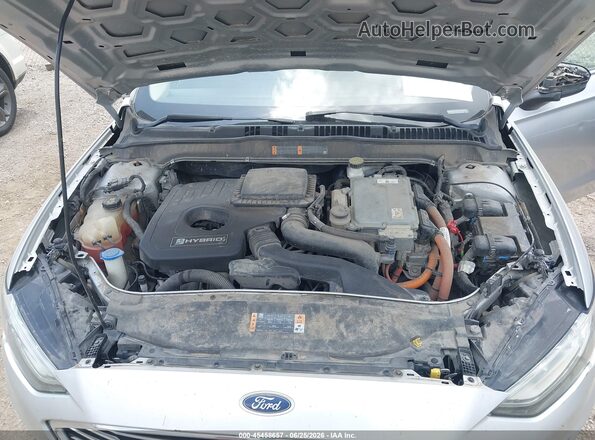 3FA6P0LU9KR242783 2019 FORD FUSION HYBRID Silver Rear view