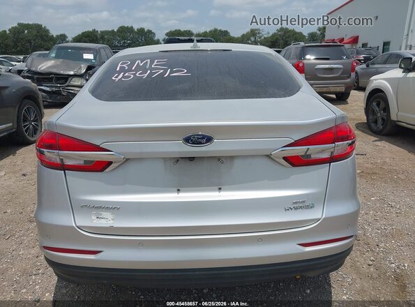 3FA6P0LU9KR242783 2019 FORD FUSION HYBRID Silver 