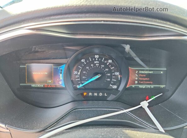 3FA6P0LU9LR162661 2020 FORD FUSION Blue Vista del cuadro de instrumentos
