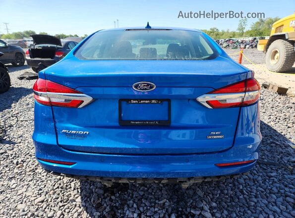 3FA6P0LU9LR162661 2020 FORD FUSION Blue Vista trasera