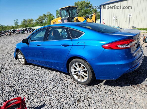 3FA6P0LU9LR162661 2020 FORD FUSION Blue Trasero izquierdo