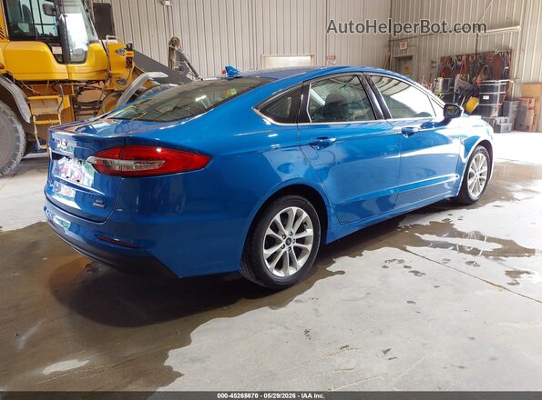 3FA6P0LU9LR201426 2020 FORD FUSION Blue Trasero derecho