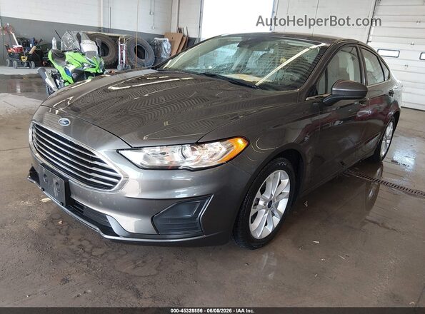 3FA6P0LU9LR236287 2020 FORD FUSION Серый Передняя левая четверть