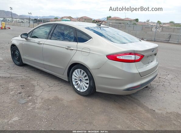 3FA6P0LUXGR187347 2016 FORD FUSION HYBRID Beige Trasero izquierdo