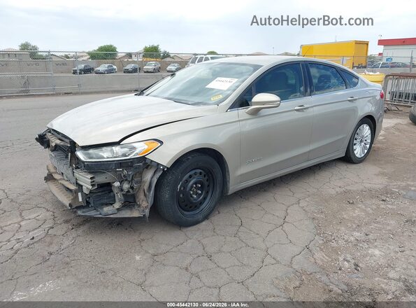 3FA6P0LUXGR187347 2016 FORD FUSION HYBRID Beige Vista tres cuartos delantera izquierda