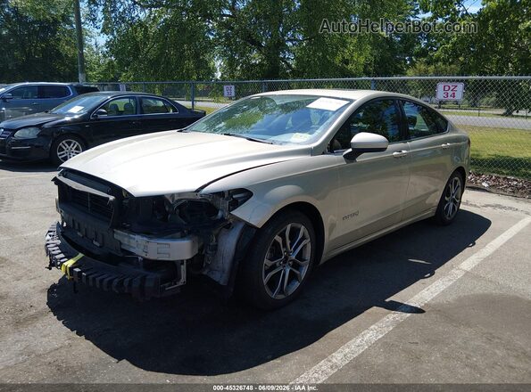 3FA6P0LUXHR145021 2017 FORD FUSION HYBRID Tan Front left