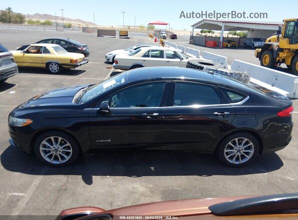 3FA6P0LUXHR263358 2017 FORD FUSION HYBRID Черный Панорамный вид салона 360°
