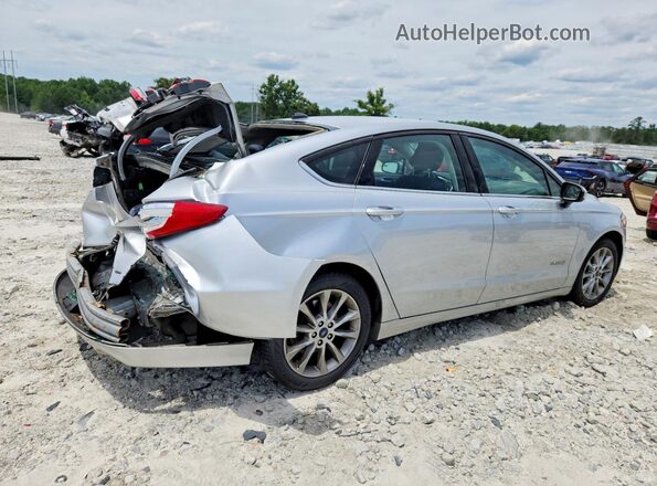 3FA6P0LUXHR355148 2017 FORD FUSION Silver Trasero derecho