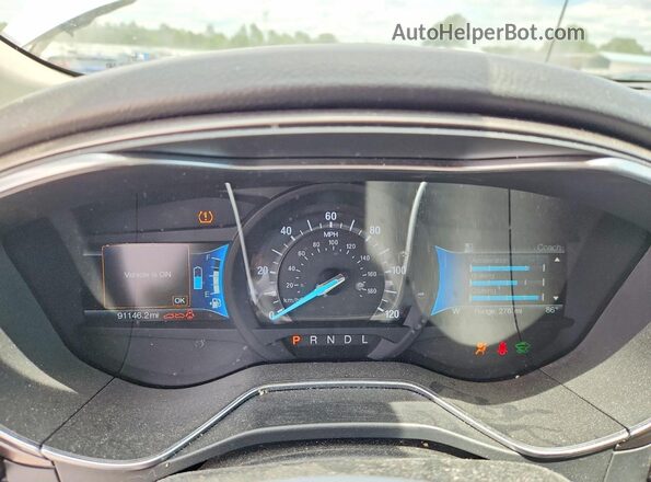 3FA6P0LUXHR355148 2017 FORD FUSION Silver Vista del cuadro de instrumentos
