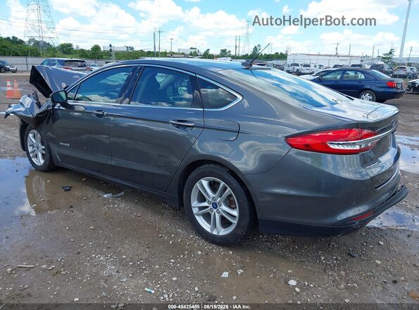 3FA6P0LUXJR140360 2018 FORD FUSION HYBRID Gray უკანა მარცხენა