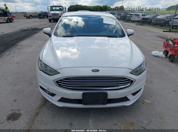 3FA6P0LUXJR162620 2018 FORD FUSION HYBRID White Widok z przodu