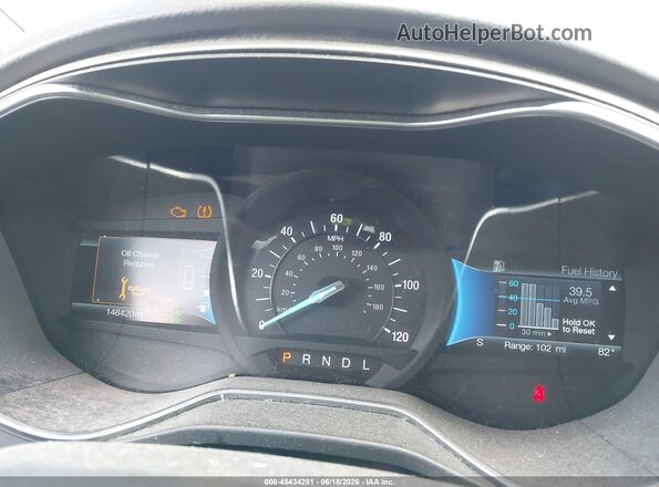 3FA6P0LUXJR162620 2018 FORD FUSION HYBRID White Widok tylnych siedzeń