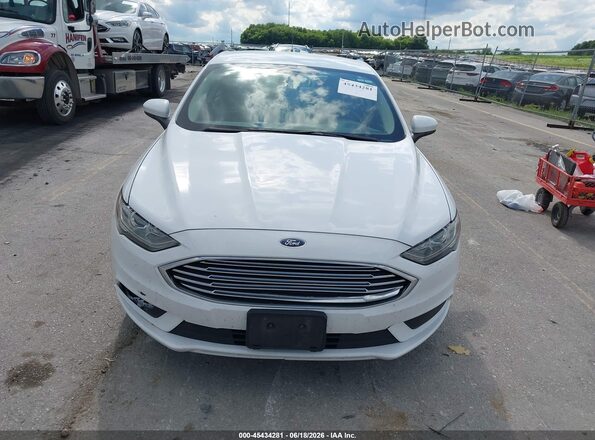 3FA6P0LUXJR162620 2018 FORD FUSION HYBRID White Widok zestawu wskaźników