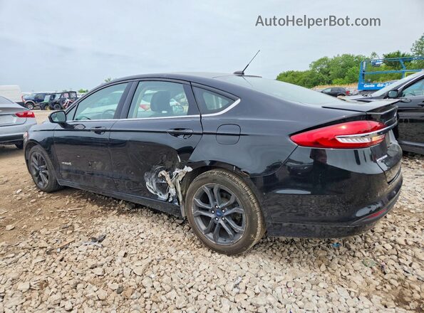 3FA6P0LUXJR192099 2018 FORD FUSION Black Tył lewy