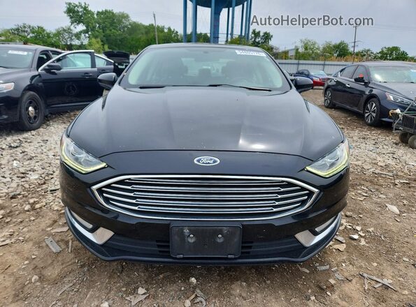 3FA6P0LUXJR192099 2018 FORD FUSION Black Widok z przodu