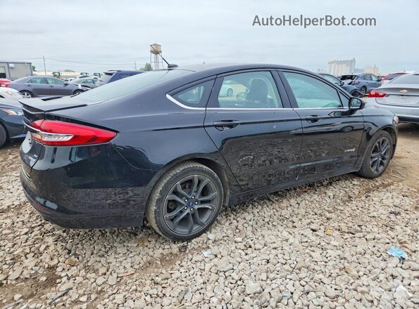 3FA6P0LUXJR192099 2018 FORD FUSION Black Tył prawy